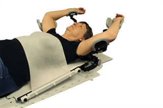 Patient in Breast Thermoplastic